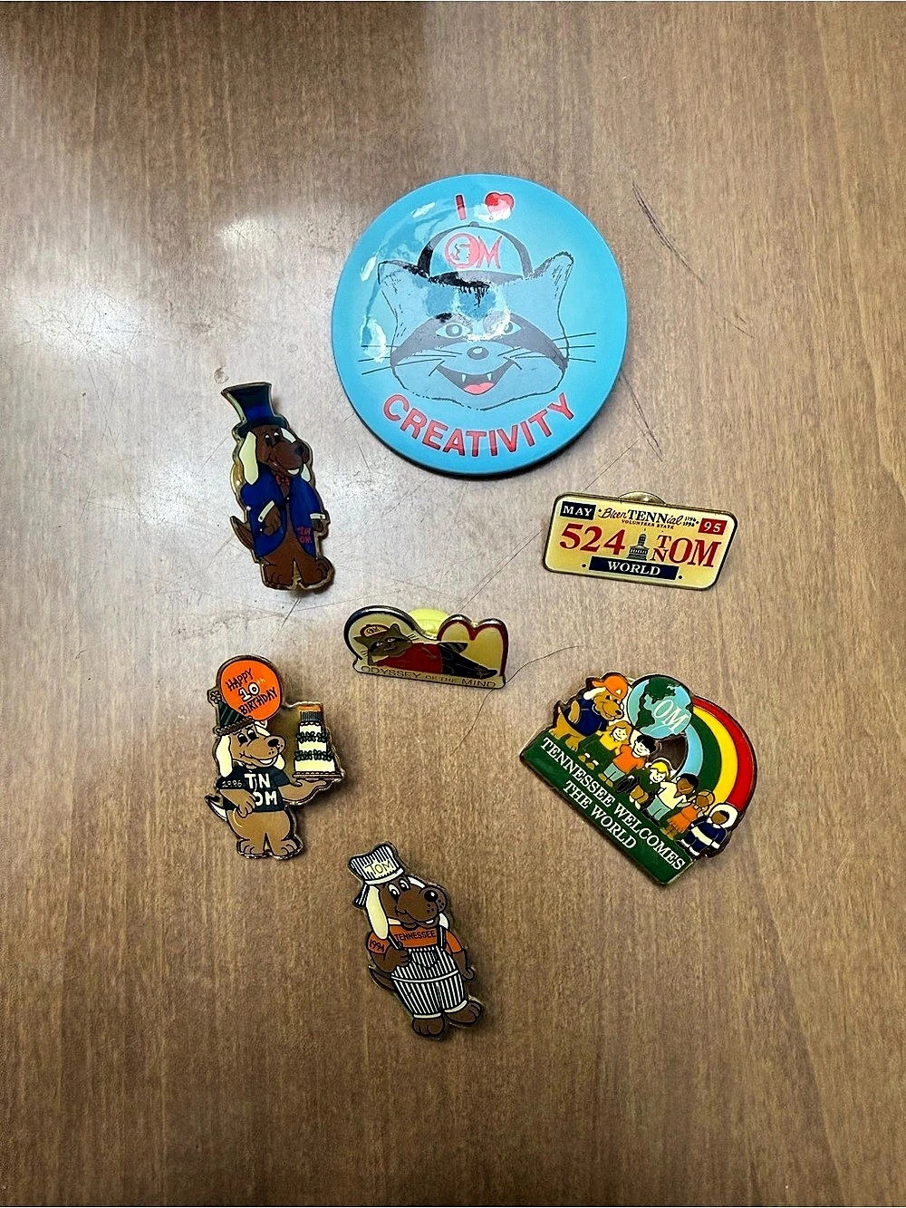 Vintage 90s Odyssey of the Mind TN Pin Lot